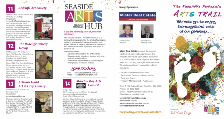 Redcliffe Arts Trail brochure Redcliffe Arts Trail brochure