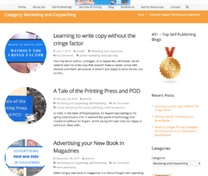 marketing blog Jennifer Lancaster