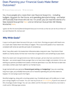 plan your finances blog sample