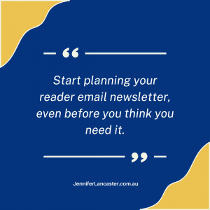 planning email newsletter