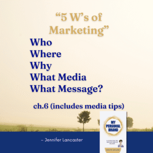 promos for My personal Brand book